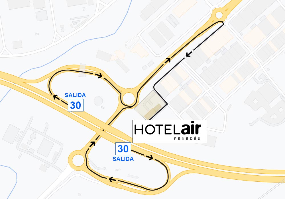 Hotel Air Penedés Mapa Habitaciones Restaurante